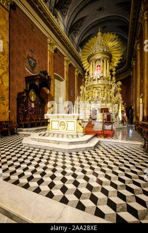 Altare Principale presso la Cattedrale di Salta, Salta, Argentina Foto Stock