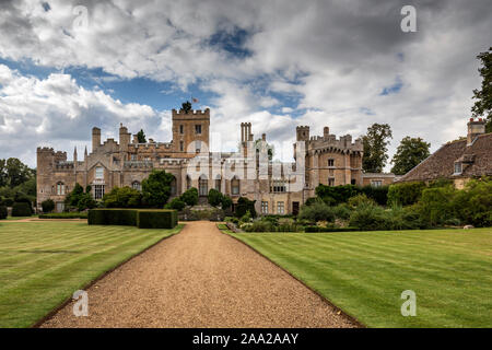 Elton Hall & Gardens, una sala baronale in Elton, grado che ho elencato la costruzione, Peterborough, CAMBRIDGESHIRE, England, Regno Unito Foto Stock