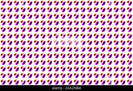 Infinite e strane forme in viola e marrone, piccoli e grandi un ricorda di cozze Foto Stock