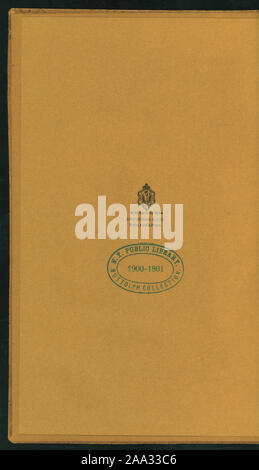 Allacciatura in pelle a sinistra;emblema;menu francese;VINI;numerose illustrazioni;nomi;altoparlanti; 22ND banchetto annuale [detenute da] HOTEL ASSOCIATION OF NEW YORK CITY [at] DELMONICO'S, NY (HOTEL;) Foto Stock