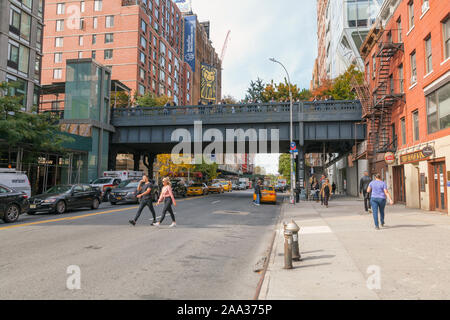 W 24th StreetChelsea, New York, Stati Uniti d'America. Foto Stock