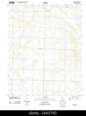 USGS TOPO Map Missouri MO Kenoma 20111212 TM il restauro Foto Stock