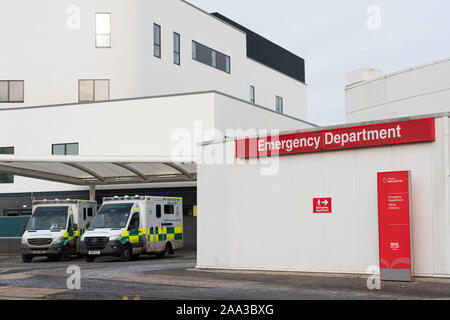 Vista esterna del Pronto Soccorso a Edinburgh Royal Infirmary , Scozia, Regno Unito Foto Stock