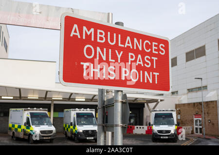 Vista esterna del Pronto Soccorso a Edinburgh Royal Infirmary , Scozia, Regno Unito Foto Stock