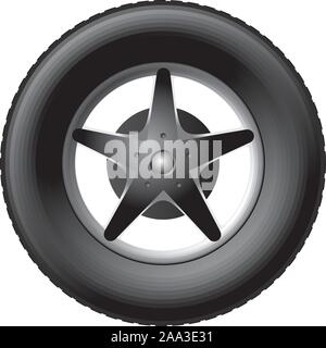 Rotella di automobile Illustrazione Vettoriale