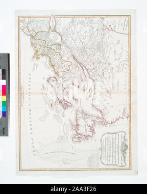 Appare in Laurie & Whittle è di nuovo ed elegante foglio imperiale atlas, 1800. Include la nota. Lawrence H. raccolta alla macellazione ; 695. Dotazione nazionale per le discipline umanistiche concessione per l'accesso a Mappe precoce del medio Atlantico. NYPL copia nella mappa Div. 97-6385 ha 72 mano, in inchiostro nell'angolo superiore destro. Il primo meridiano: Londra. Mostra confini degli stati. Citazione/Riferimento: Phillips 6016 sollievo mostrato graficamente.; un nuovo e corretto mappa delle colonie britanniche in Nord America la comprensione Canada orientale con la provincia del Québec, New Brunswick, Nova Scotia, e il governo di Newfou Foto Stock