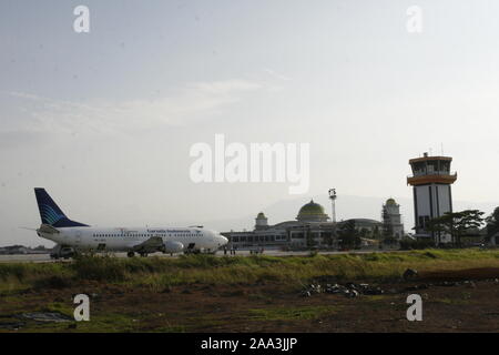 Banda Aceh, Aceh, Indonesia. Ottobre 31, 2008. Sviluppo dell'aeroporto di banda Aceh sull'isola di Sumatra, Indonesia, dopo 3 anni di tragedia dello tsunami. Foto Stock