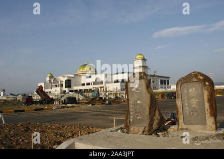 Di Banda Aceh e Aceh, Indonesia. Ottobre ‎31, ‎2008. Sviluppo di Banda Aceh Aeroporto sull isola di Sumatra, Indonesia, dopo 3 anni di tragedia dello tsunami. Foto Stock