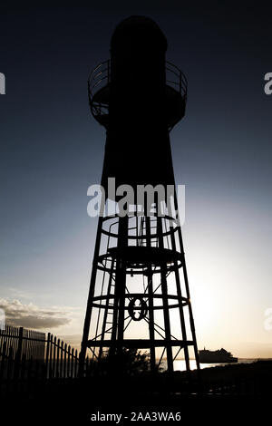 Faro, Thorngumbald Clough di luce ad alta Foto Stock