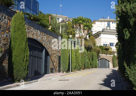 Urbanizacion mas rica de Catalunya di Barcellona Spagna casa de GERARD PIQUE Foto Stock