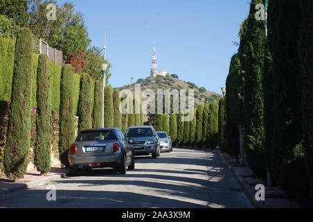 Urbanizacion mas rica de Barcelona casas mas caras de Barcelona vistas Barcellona Barcellona Miradores miradores tranquilos urbanizacion cara Foto Stock