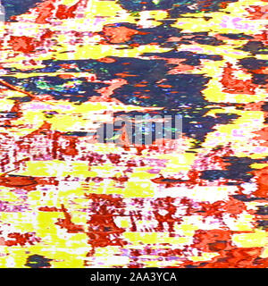 Stile grunge abstract texture in vivaci tonalità multicolore Foto Stock