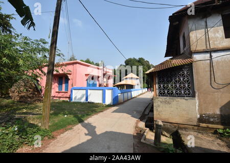 La scena del villaggio di Birsingha (luogo di nascita di Ishwar Chandra Vidyasagar). West Midnapore, Bengala occidentale. India. Foto Stock