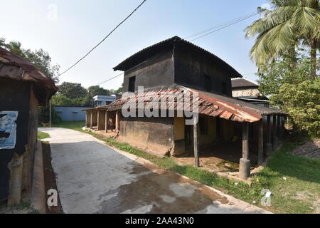 La scena del villaggio di Birsingha (luogo di nascita di Ishwar Chandra Vidyasagar). West Midnapore, Bengala occidentale. India. Foto Stock