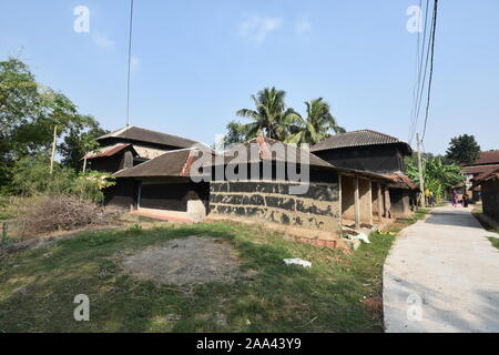 La scena del villaggio di Birsingha (luogo di nascita di Ishwar Chandra Vidyasagar). West Midnapore, Bengala occidentale. India. Foto Stock