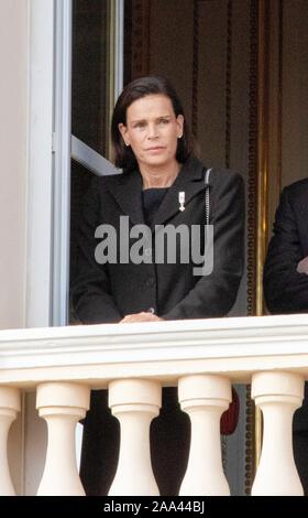 Monaco Ville, Monaco. Xix Nov, 2019. La Principessa Stephanie presso il Palazzo Principesco a Monaco-Ville, il 19 novembre 2019, in occasione della celebrazione del Monaco?s Giornata Nazionale Credito: Albert Nieboer/ Paesi Bassi OUT/point de vue OUT |/dpa/Alamy Live News Foto Stock