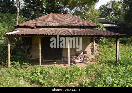 La scena del villaggio di Birsingha (luogo di nascita di Ishwar Chandra Vidyasagar). West Midnapore, Bengala occidentale. India. Foto Stock