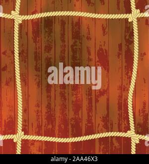 Corde in legno Illustrazione Vettoriale