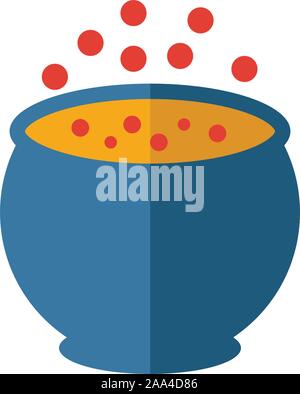 Strega icona Pot. Semplice elemento piatto da Halloween raccolta. Creative strega icona pot per modelli, software e applicazioni Illustrazione Vettoriale