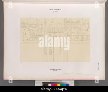 Altes Reich. Dynastie IV, V. Pyramiden von Giseh [Jîzah]: Grab 32.; Altes Reich. Dynastie IV, V. Pyramiden von Giseh [Jîzah]: Grab 32. Foto Stock
