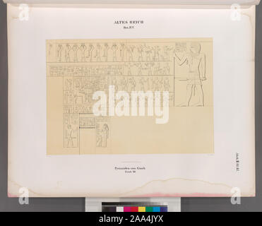 Altes Reich. Dynastie IV, V. Pyramiden von Giseh [Jîzah]: Grab 49.; Altes Reich. Dynastie IV, V. Pyramiden von Giseh [Jîzah]: Grab 49. Foto Stock