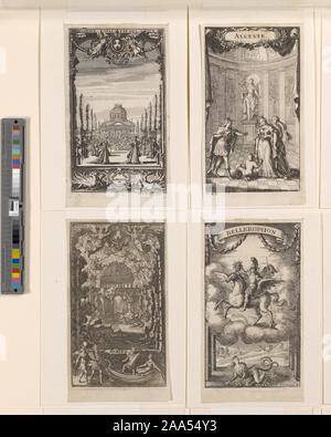 Gli ultimi momenti di Lully opera Armide, premiered al Paris Opéra, 15 febbraio 1686. La illustra i demoni di distruggere il palazzo incantato di Armide.; Armide Foto Stock