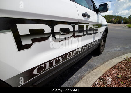 Città di kissimmee ford explorer polizia pattuglia veicolo suv florida usa Foto Stock