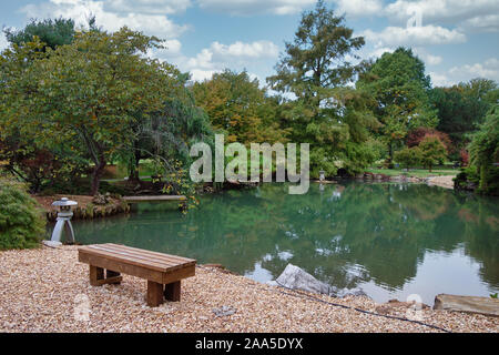 Mizumoto giardino giapponese in Springfield, MO Foto Stock