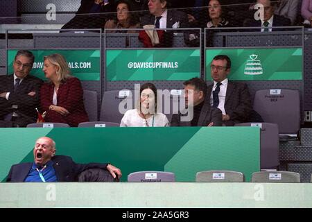 Spagna vs Russia match di tennis durante la Coppa Davis 2019 a Madrid su Martedì, 19 novembre 2019. Credito: CORDON PREMERE/Alamy Live News Foto Stock