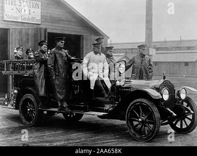 Fire Fighting apparecchiatura, Camp Sherman, Ohio ca. 1918 Foto Stock