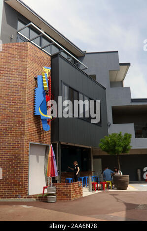 Lyric Lane cafe, un nuovo sviluppo vicolo in Maylands, Perth, Western Australia. N. PR Foto Stock