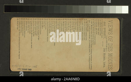 Vista panoramica di Des Moines, Iowa.; vista panoramica di Des Moines, Iowa. Foto Stock