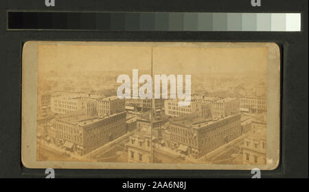 Vista panoramica di Des Moines, Iowa.; vista panoramica di Des Moines, Iowa. Foto Stock