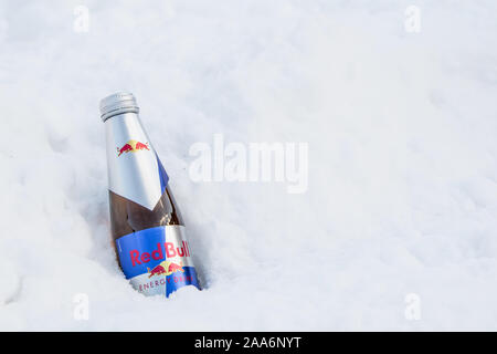 Può della Red Bull Energy Drink Foto Stock