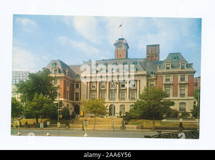 Cartolina di categorie e titolo commenti tra parentesi quadre [ ] fornito dal collettore, Catherine Robinson.; Borough Hall Foto Stock