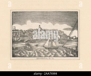 Include le riproduzioni fotografiche. Printmakers includono Alexander Anderson, W.J. Bennett, C.G. Childs, A.J. Davis, A.B. Durand, Eliza Greatorex, George Hayward, John Rodgers & Imbert litografica dell'Ufficio. Titolo dal calendario di Emmet collezione. EM11325; Brooklyn (L.I.) Foto Stock