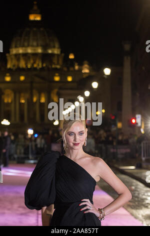 Roma, Italia. Xix Nov, 2019. Chiara Ferragni Red carpet presso l Auditorium Conciliazione a Roma del documentario "Chiara Ferragni - Unposted' (Foto di Matteo Nardone/Pacific Stampa) Credito: Pacific Press Agency/Alamy Live News Foto Stock