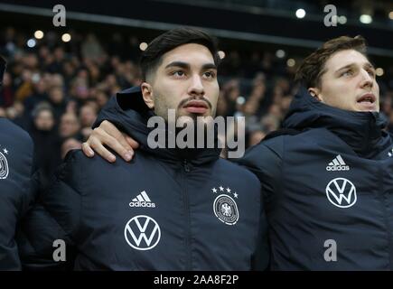 Francoforte, Deutschland. Xix Nov, 2019. firo: 19.11.2019 calcio, Campionato Europeo Euro: di qualificazione al Campionato Europeo di qualificazione nazionale Germania - Irlanda del Nord 6: 1 Suat Serdar | Utilizzo di credito in tutto il mondo: dpa/Alamy Live News Foto Stock