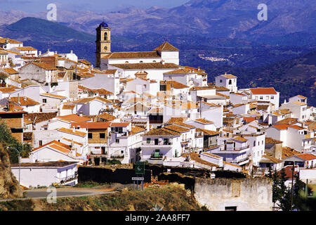 Das Dorf Algotocin in Suedspanien, Spanien, Europa, Foto Stock
