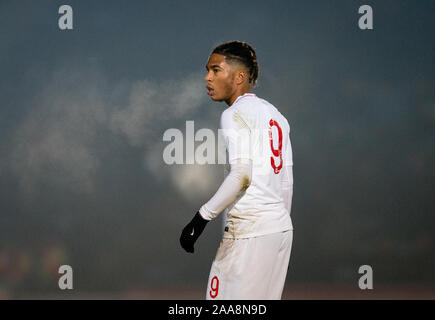 High Wycombe, Regno Unito. Xix Nov, 2019. Danny caricatore (lettura) di Inghilterra U20 durante la partita internazionale tra Inghilterra U20 e Islanda U21 presso Adams Park, High Wycombe, in Inghilterra il 19 novembre 2019. Foto di Andy Rowland. Credito: prime immagini multimediali/Alamy Live News Foto Stock