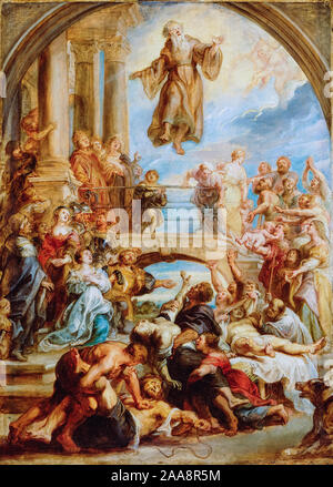Peter Paul Rubens, i miracoli di San Francesco di Paola, pittura, 1627-1628 Foto Stock