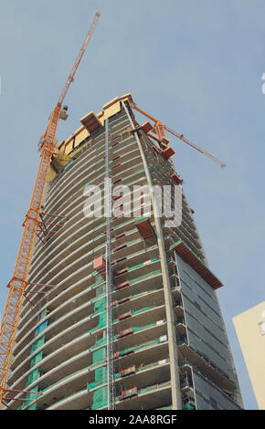 Costruzione di multi-storey house. Limassol, Cipro Foto Stock