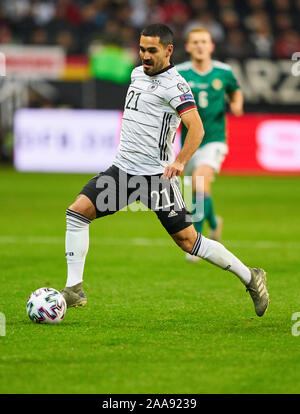 QUALI EURO 2020, Germany-North Irlanda, Francoforte, Nov 19, 2019. Ilkay GÜNDOGAN, DFB 21, GERMANIA - IRLANDA DEL NORD 6-1 Importante: DFB regolamenti vietano qualsiasi uso di fotografie come sequenze di immagini e/o quasi-video. La qualificazione per i Campionati Europei quali EM, 2020 stagione 2019/2020, Novembre 19, 2019 a Francoforte in Germania. © Peter Schatz / Alamy Live News Foto Stock