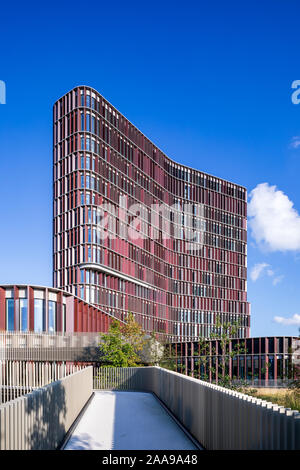 Maersk Torre (Maersk Tårnet), progettato da C.F. Møller Architects (2017); Blegdamsvej, Copenhagen, Danimarca Foto Stock