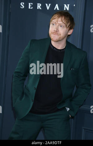 Brooklyn, NY, STATI UNITI D'AMERICA. Xix Nov, 2019. Rupert Grint a Apple TV Global premiere del servo a BMA Howard Gilman Opera di Brooklyn, a New York il 19 novembre 2019. Credito: Rw/media/punzone Alamy Live News Foto Stock