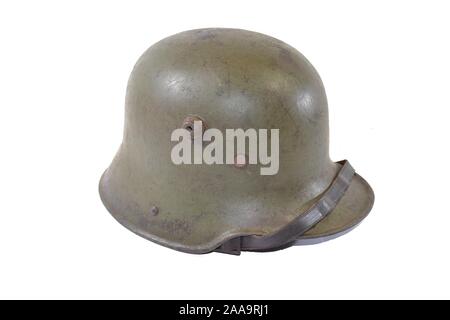 Elmetto tedesco wolrd guerra una WW1 Foto Stock