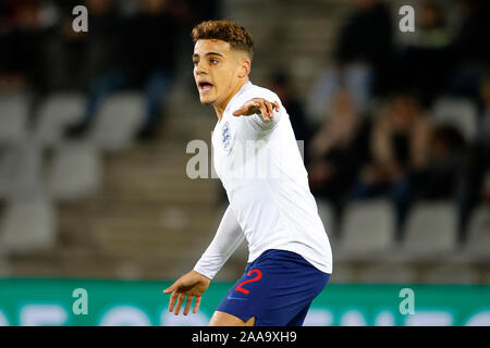 DOETINCHEM, 19-11-2019, Stadio de Vijverberg, stagione 2019 / 2020, amichevole, Inghilterra player U21 Max Aarons durante il match Jong Oranje - Jong Engeland Foto Stock