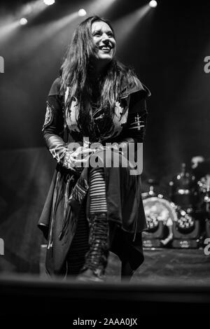 Lacuna coil live at o2 ritz Manchester novembre 2019 Foto Stock