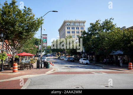 Visualizza la ricerca di college Avenue Athens Downtown Georgia usa Foto Stock