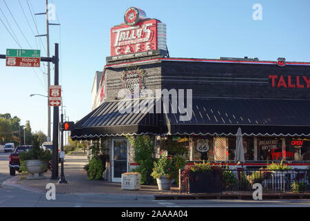 Il Tally buon cibo Café sul percorso 66 in Tulsa Oklahoma Foto Stock